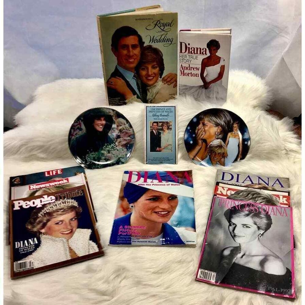 Diana, Princess of Wales Collection Limited Ed Franklin Mint Plates Sealed VHS‎
